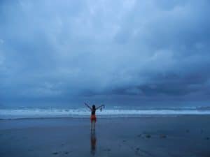 Exploring the beach