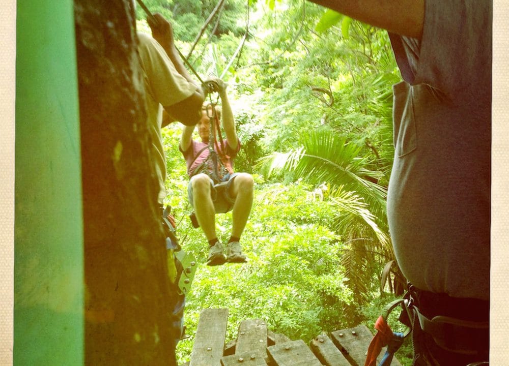 Ziplining
