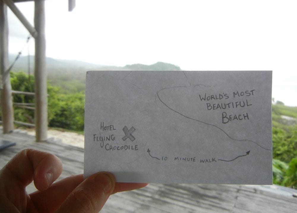 Map to Costa Rica Beach